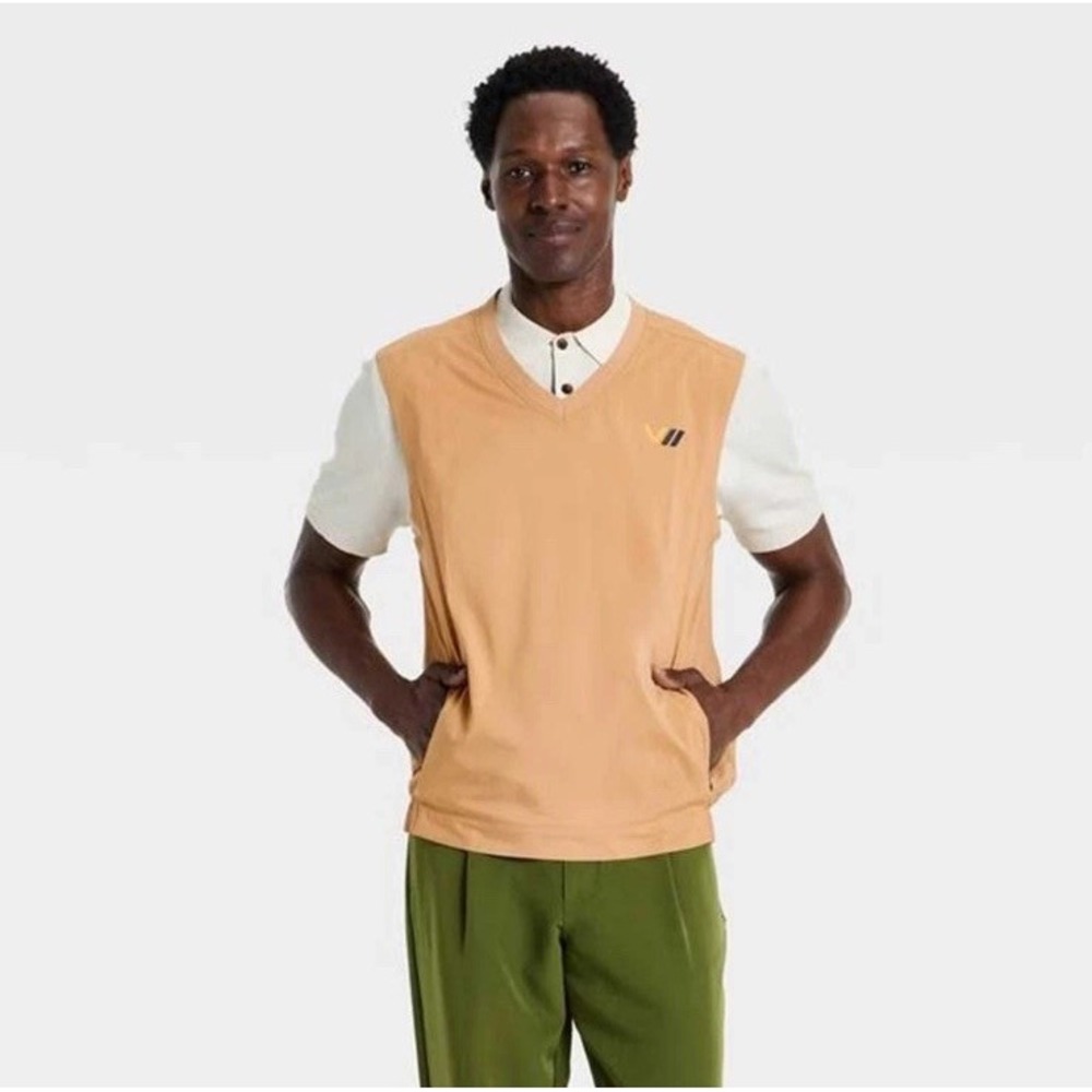 Houston White Men's Windshirt Vest - Tan XL